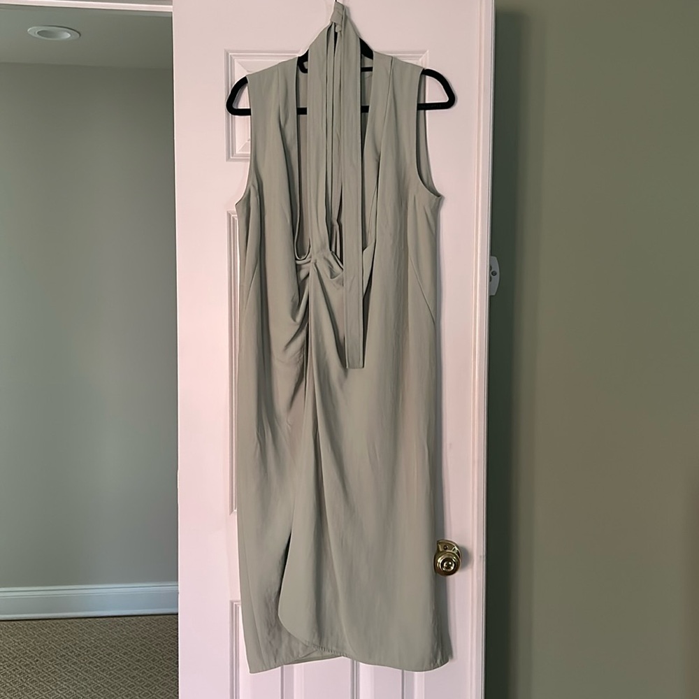 Everlane - The Japanese GoWeave Sleeveless Tank Wrap Dress - Mint Green (10)